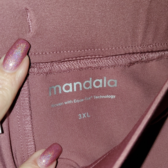 Mandala Mauve Scrub Set Sz 3xl Top Joggers Pants - Picture 3 of 4